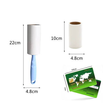 Lint Roller with Refills Sticky Remover Hair Pet Dog Clothes Sofa Dust Cleaning Remover Replaceable Roll Brush Cleaning Tool